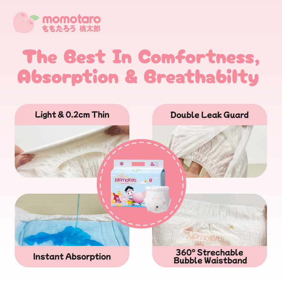 Откройте для себя идеальный уход за ребенком с подгузниками Momotaro