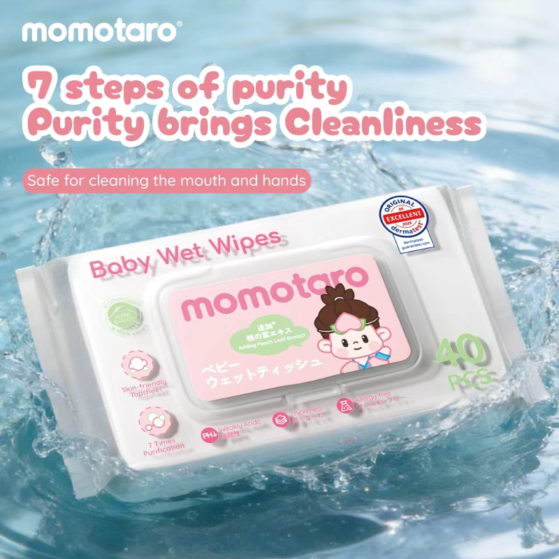 Влажные салфетки Momotaro Baby: 7-ступенчатая чистота для ежедневного ухода за ребенком