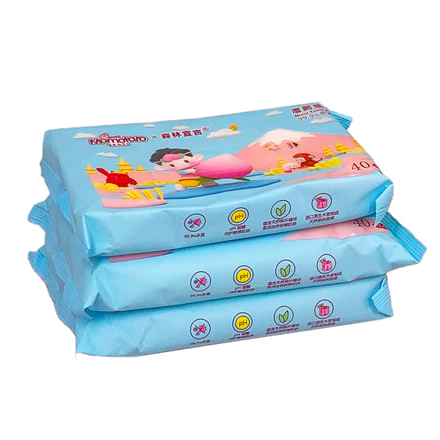 Влажная туалетная бумага Момотаро