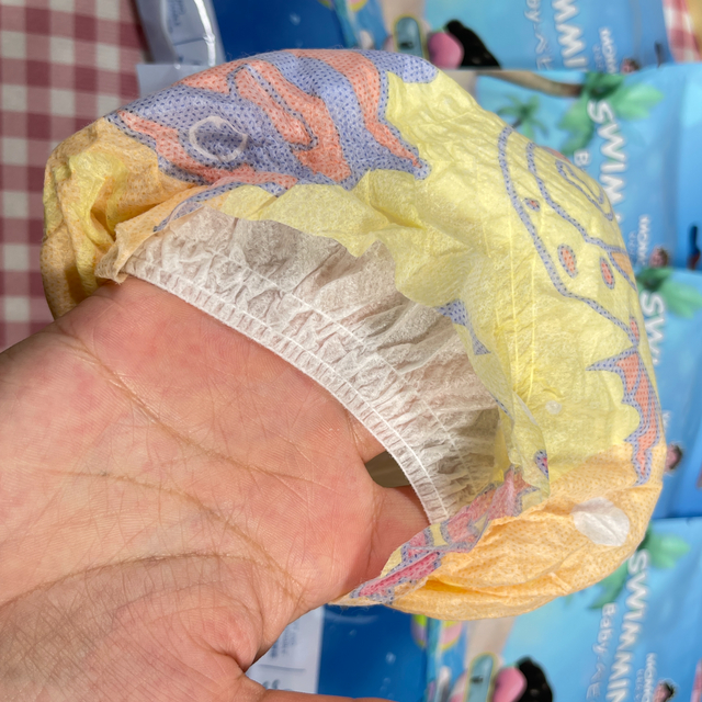 MOMOTARO одноразовые подгузники для плавания, встроенные впитывающие штаны, изготовленные на заказ OEM с высокой талией, цельный детский подгузник для плавания для младенцев