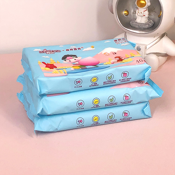 Момотаро-влажная туалетная бумага(4)
