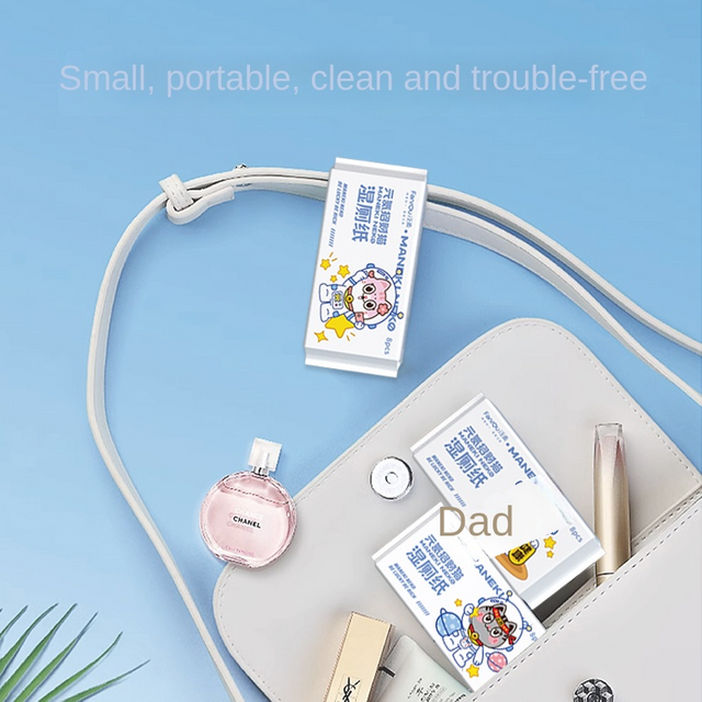 Портативная детская влажная туалетная бумага, биоразлагаемые и моющиеся влажные салфетки, фабрика