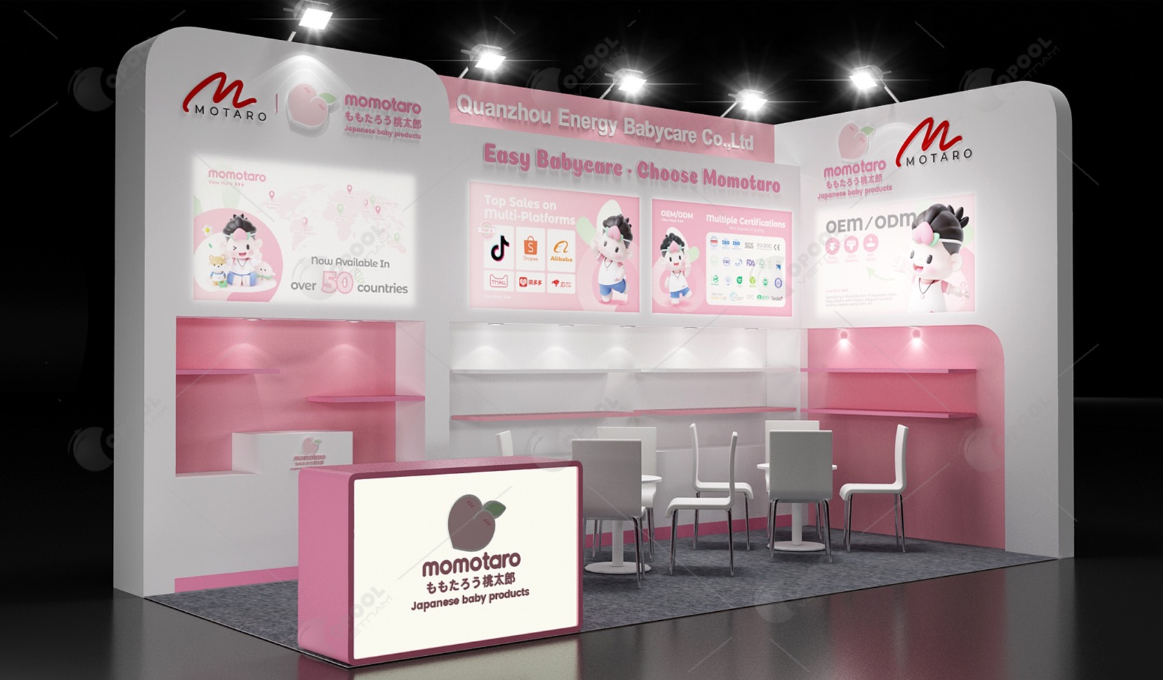 Новые продукты бренда Momotaro Baby блистают на Вьетнамской ярмарке детских товаров! 