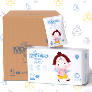 Momotaro Gentle Embrace одноразовые тренировочные штаны для младенцев милые подгузники детские подтягивающиеся штаны